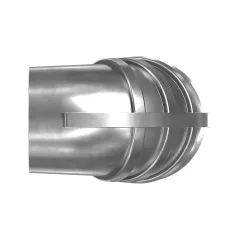 Caterpillar 125.7mm Innendurchmesser Air Line reduziert Ellenbogen — Dreiviertelansicht