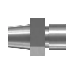 Caterpillar 1/8-27 NPTF to STOR Hex Head Düz Adapt — açılı görünüm