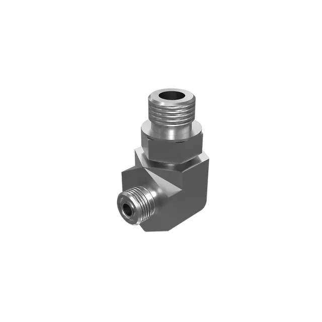 7/8-14 X 11/16-16 Hex Head 90 Degrees Elbow O-Ring Adapter