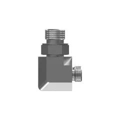 Caterpillar 7/8-14 X 11/16-16 Hex Head 90 Degrees Elbow O-Ring Adapter — Dreiviertelansicht