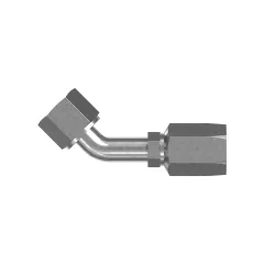 Caterpillar 45° Reusable ORFS Coupling — açılı görünüm