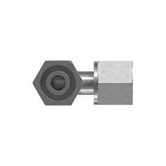 Caterpillar 90°S Reusable ORFS Coupling — açılı görünüm