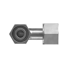 Caterpillar 90°S Reusable ORFS Coupling — açılı görünüm