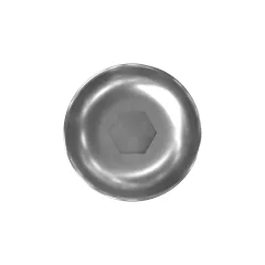 Caterpillar Nein. 8 (.164)"-32 x 7/8"gerundete Pan Head Interne Hex-Schraube — Dreiviertelansicht