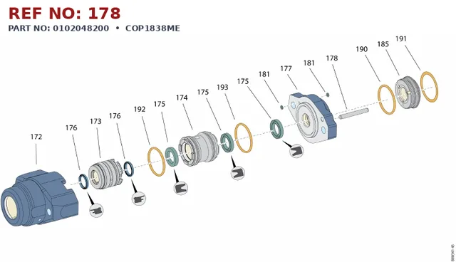 PASADOR PINNE CP 12M6 X