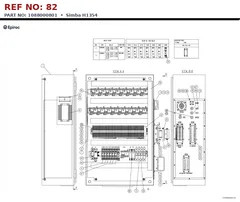 Epiroc Simba H1354 technical drawing, reference 82, part 1088000801