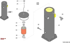 Epiroc LEVEL METER, Kaya Delici — teknik çizim