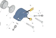 Epiroc SCHUTZ P — technische Zeichnung