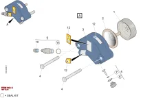 Epiroc TEST VALVE, Rock Drill — technical diagram