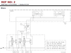 Epiroc Simba H1354 technical drawing, reference 2, part 3125279403