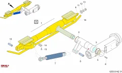 Epiroc HYDR. CYLIND, Yeraltı Jumbosu — teknik çizim