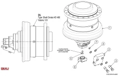 Epiroc PRESSURE SCR, Kaya Delici — teknik çizim