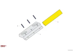 Epiroc SLIDING PIEC, Kaya Delici — teknik çizim