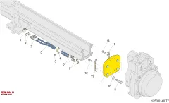 Epiroc PLACA DE FIXAÇÃO — diagrama técnico