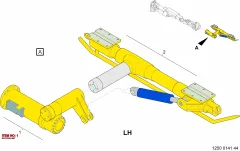 Epiroc ROTATION UNI, Kaya Delici — teknik çizim