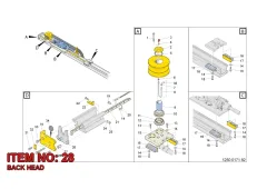 Epiroc BACK HEAD, Yeraltı Jumbosu — teknik çizim