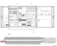 Epiroc END PLATE, Underground Jumbo — technical diagram