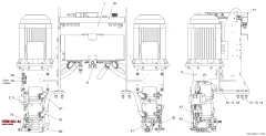Epiroc SAE-FLANGE, Kaya Delici — teknik çizim