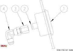 Epiroc PRESSURE GAU, Rock Drill — technical diagram
