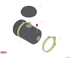 Epiroc RAIN PROTECT, Kaya Delici — teknik çizim
