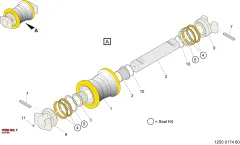 Epiroc FLAT KEY, Yeraltı Jumbosu — teknik çizim