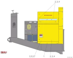 Epiroc CONNECTION S, Sondaj Kulesi — teknik çizim