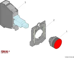 Epiroc LAMP CALOTTE, Kaya Delici — teknik çizim