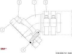 Epiroc NIPLE DE MANGUEIRA — diagrama técnico