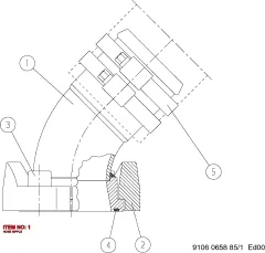 Epiroc NIPLE DE MANGUEIRA — diagrama técnico