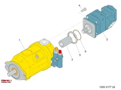 Epiroc HYDRAULIC PU, Kaya Delici — teknik çizim