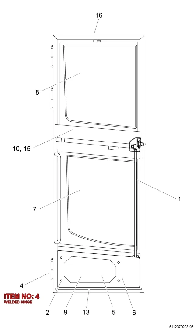 WELDED HINGE