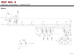 Epiroc Simba H1354 technical drawing, reference 4, part 3217992603