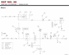 Epiroc Simba H1354 technical drawing, reference 30, part 3217995540