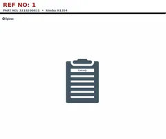 Epiroc Simba H1354 technical drawing, reference 1, part 3218200831