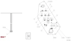 Epiroc LAMP CALOTTE, Kaya Delici — teknik çizim