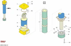 Epiroc ELEMENTO FILTRANTE — diagrama técnico