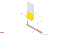 Epiroc LOCK LEVER, Kaya Delici — teknik çizim
