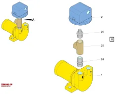 Epiroc HEXAGON NIPP, Kaya Delici — teknik çizim
