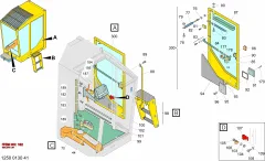 Epiroc SEALING LIST, Rock Drill — technical diagram