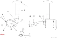 Epiroc RUBBER ELBOW, Kaya Delici — teknik çizim