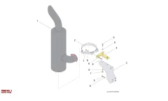Epiroc EXHAUST SYST, Yeraltı Jumbosu — teknik çizim