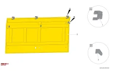 Epiroc DOOR PLATE, Kaya Delici — teknik çizim
