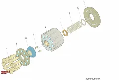 Epiroc DAMPER BIT, Kaya Delici — teknik çizim