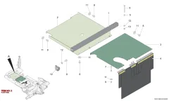 Epiroc FLOOR PANEL, Rock Drill — technical diagram