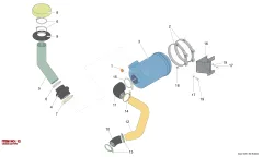 Epiroc CHARGE AIR P, Kaya Delici — teknik çizim