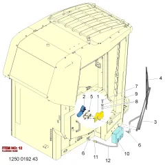 Epiroc FLUSHING HOS, Yeraltı Jumbosu — teknik çizim