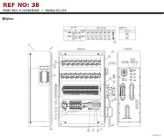 Epiroc Simba H1354 technical drawing, reference 38, part 4142404500