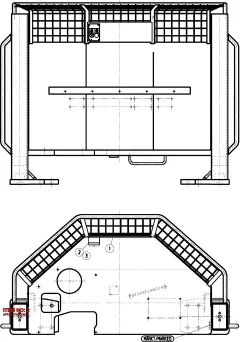 Epiroc APPARATUS PANEL, Yeraltı Jumbosu — teknik çizim