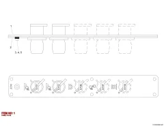 Epiroc PANEL PLATE, Kaya Delici — teknik çizim