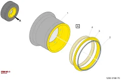 Epiroc RIM COLLAR, Kaya Delici — teknik çizim